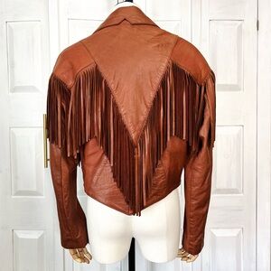 Leather Fringe Jacket